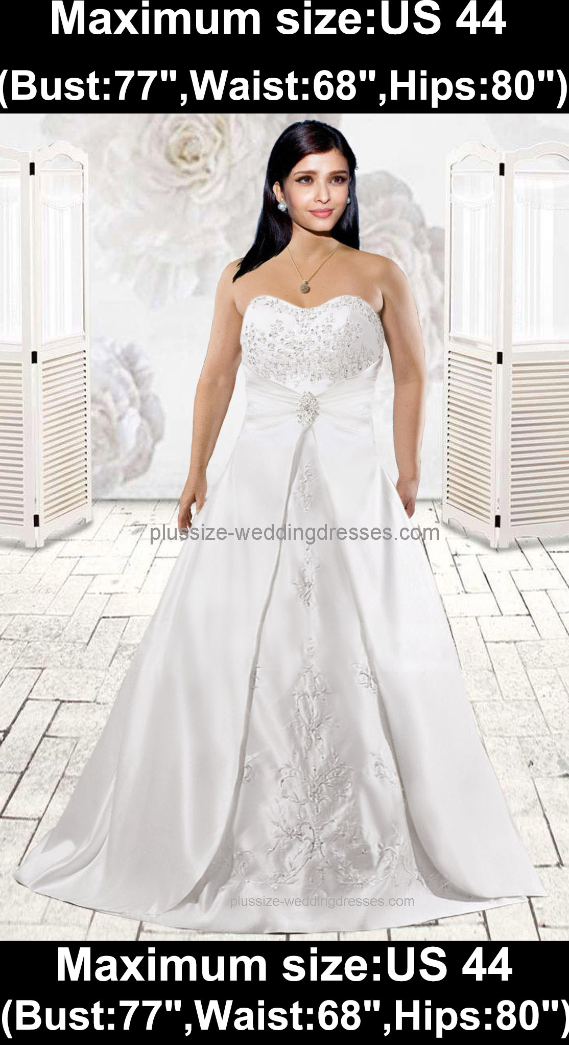good women plus size wedding dresses