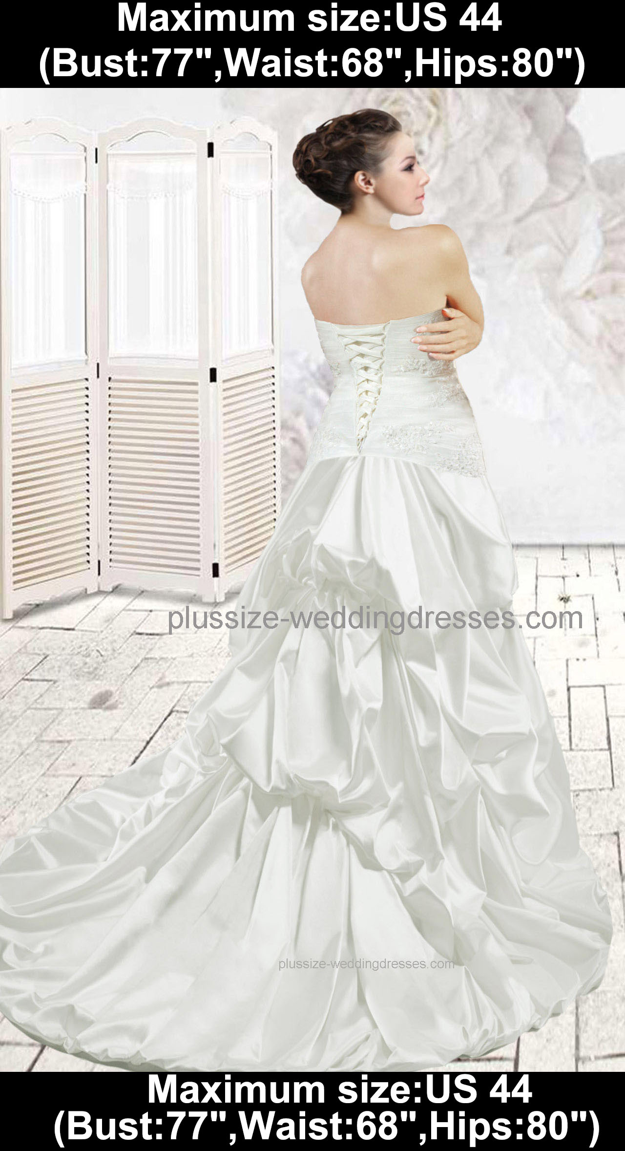 larger plus size wedding dresses