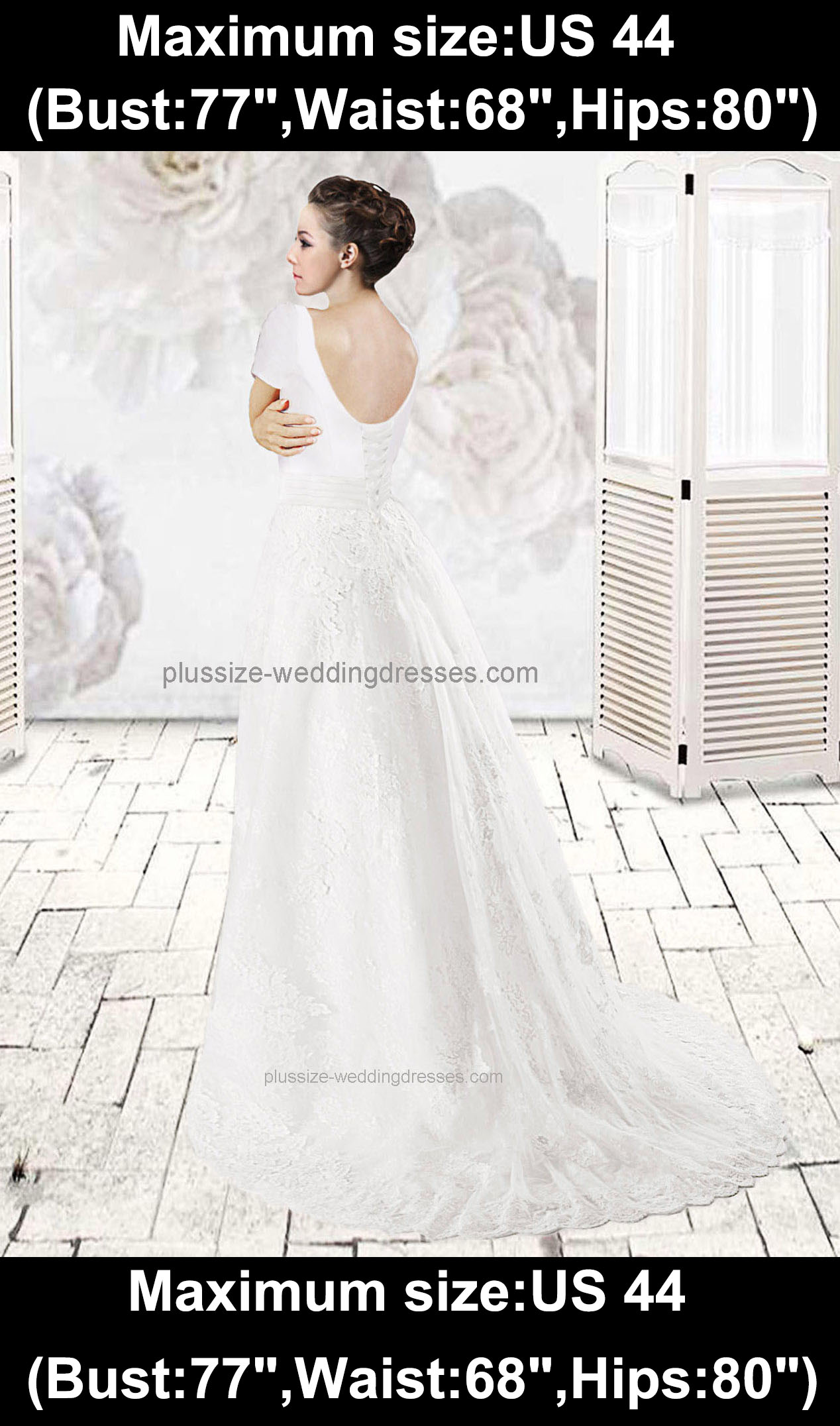 long trains plus size wedding dresses