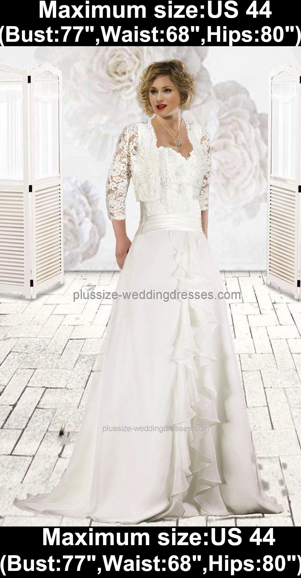 pretty plus size wedding dresses