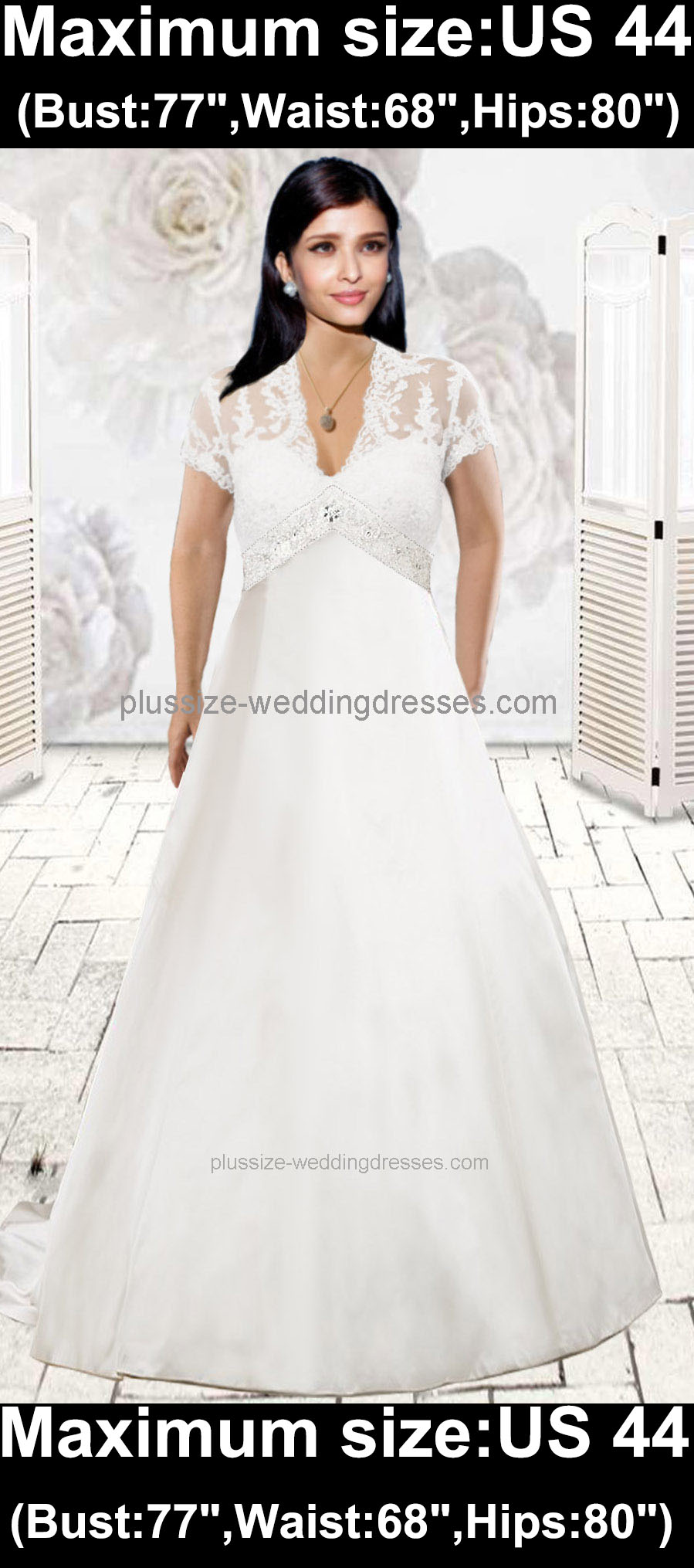 western plus size wedding dresses